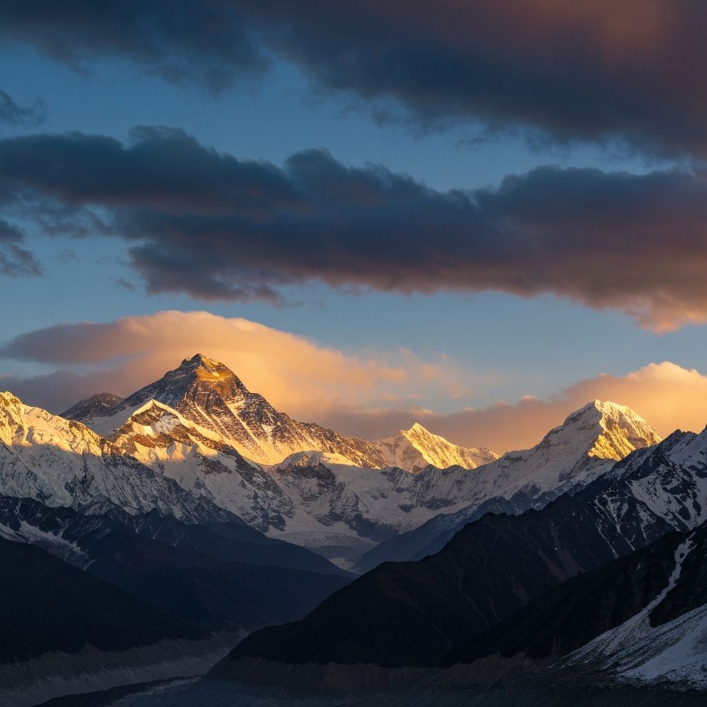 Majestic Himalayan mountains of Nepal